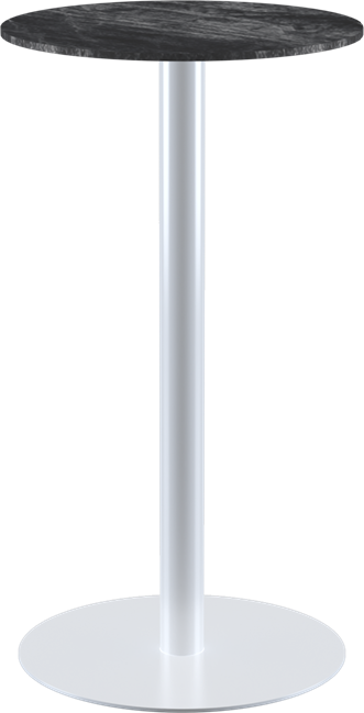 White Halo Bar Table